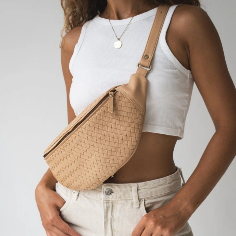 MANDRN Woven Atlas - Sand | Crossbody Bag